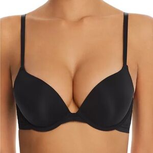 On Gossamer Sleek Micro Push-Up Bra black 34b